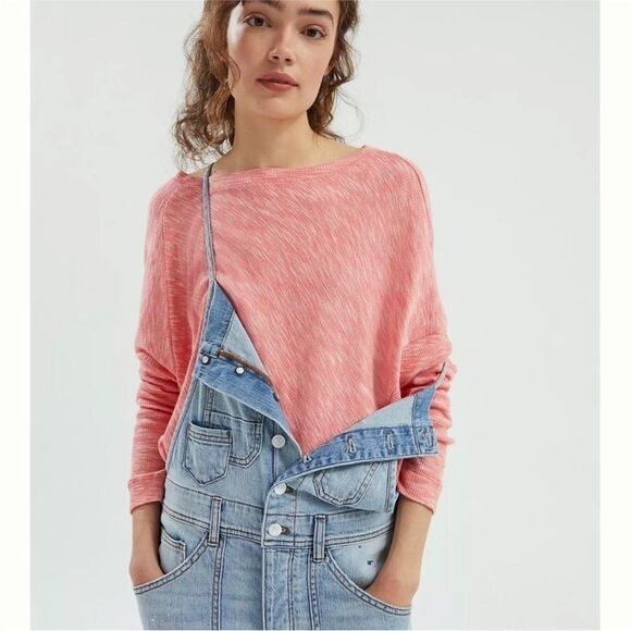 ANTHROPOLOGIE | Damiana Pink Asymmetrical Pullover Knit Top Women’s Size Small - Picture 2 of 11
